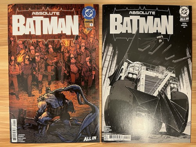 #ad #ad ABSOLUTE BATMAN 2025 ANNUAL #1 CVR B NICK DRAGOTTA AND COVER A JOHNSON $84.99