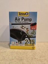 Tetra Whisper Aquarium Air Pump 2 - 15 Gallons, Check Valve, Quiet, New In Box