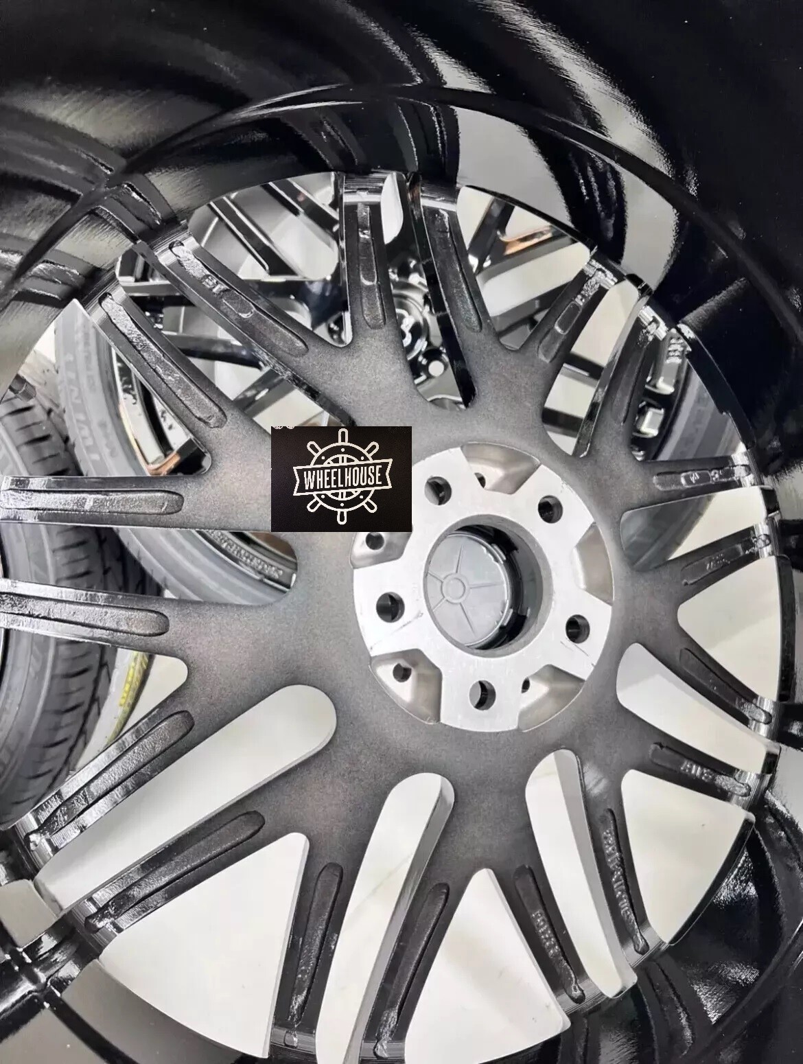 22x10 BRABUS GLOSS BLACK WHEELS RIMS TIRES MERCEDES G-WAGON G55 G500 G550 G63 G
