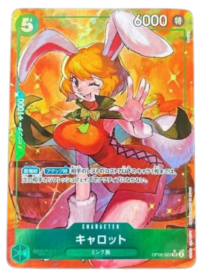 Carrot SR Parallel OP08-023 Two Legends One Piece Card Japan