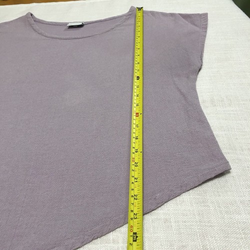 Oh My Gauze Blouse Top Women 1 S/M Lilac Venice Asymmetrical Lagenlook Boho Art - Picture 10 of 11