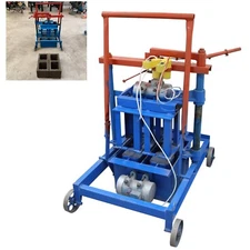 Mobile Hand-propelled Hollow Soil Block Brick Molding Machine Cement Brick Molds