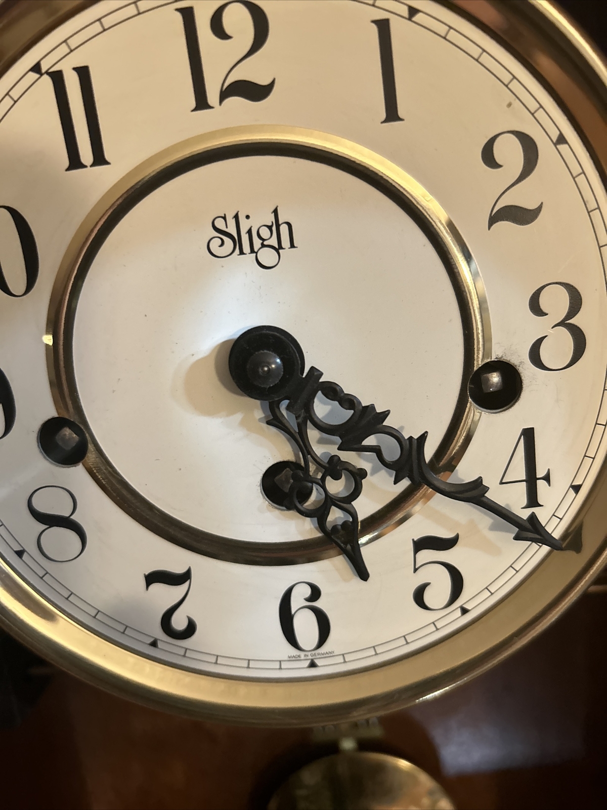 Sligh Triple Chime Three Melody Chime Wall Clock 8Day, Keywind U7971