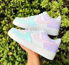 Nike Air Force 1 Custom 'Easter Shoes Pink Blue Lavender Pastel' Mens Womens
