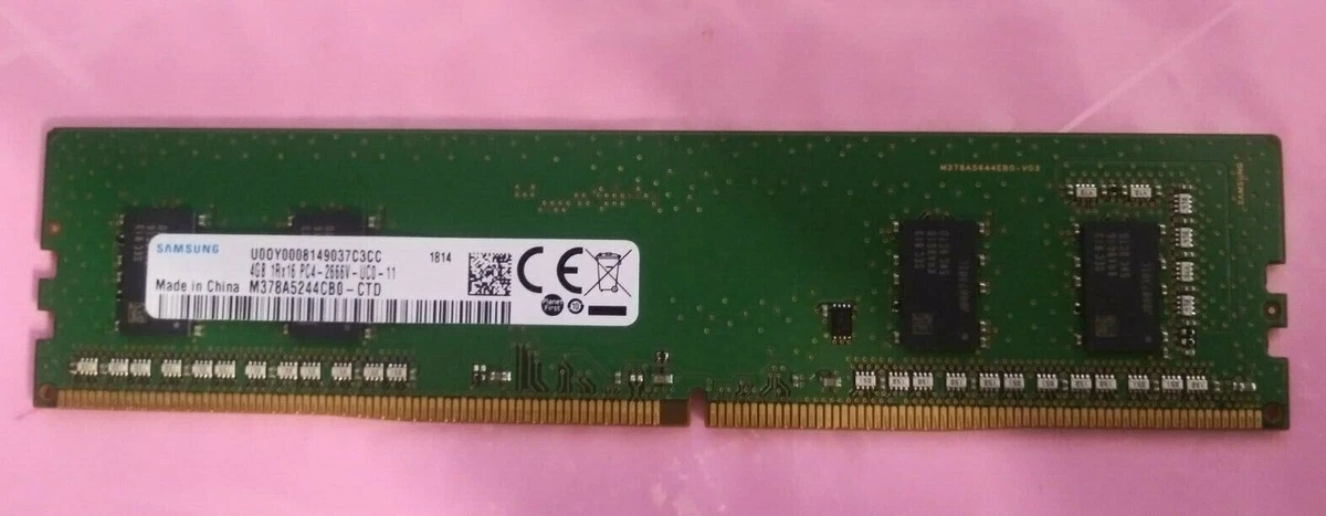 Memoria de Desktop Samsung 4GB 1RX16 DDR4 PC4-2400T Mhz 1.2V OEM