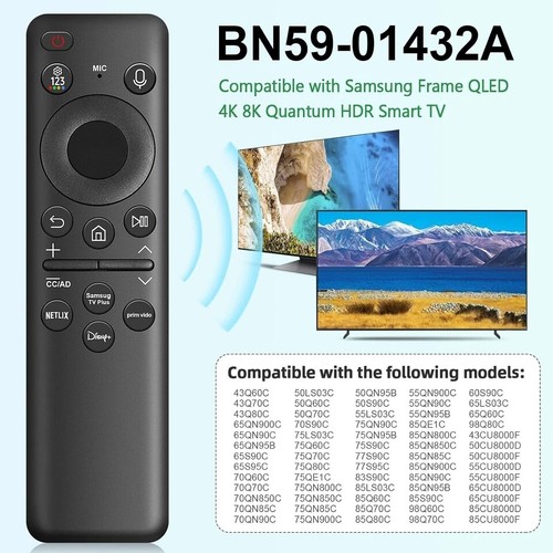 New BN59-01432A TM2360E Solar Cell Voice Remote For 2023 Samsung TV Q80C S95C - Picture 4 of 8