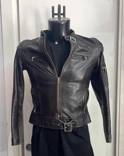 Veste En Cuir Véritable Homme Taille 50 Marron - Occasion Très Bon état - Style Vintage Classique
