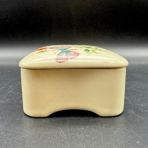 TAKAHASHI San Francisco Square 3.4” TRINKET BOX Butterflies and FlowersVintage - Picture 9 of 12