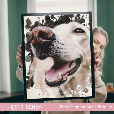 Custom Dog Portrait, Watercolor Pet Portrait, Custom Pet Portrait, Dog Portrait