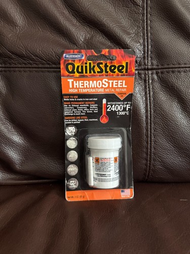 Blue Magic Quiksteel Thermo Steel Xtreme High Temperature Fast Repair