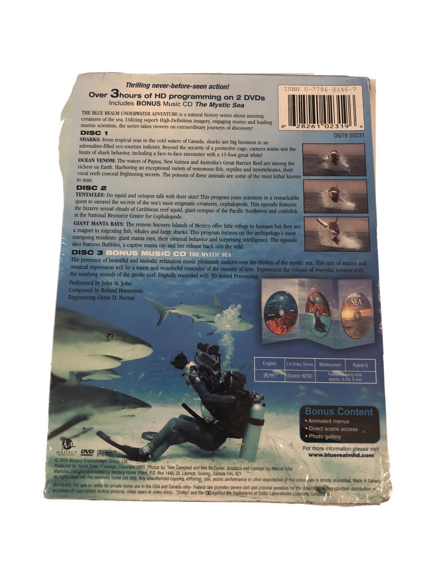 The Blue Realm Underwater Adventures 3 DVD Disc Set . 628261023196