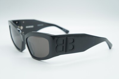 NEW BALENCIAGA BB0321S 001 BLACK AUTHENTIC SUNGLASSES FRAMES 57-17