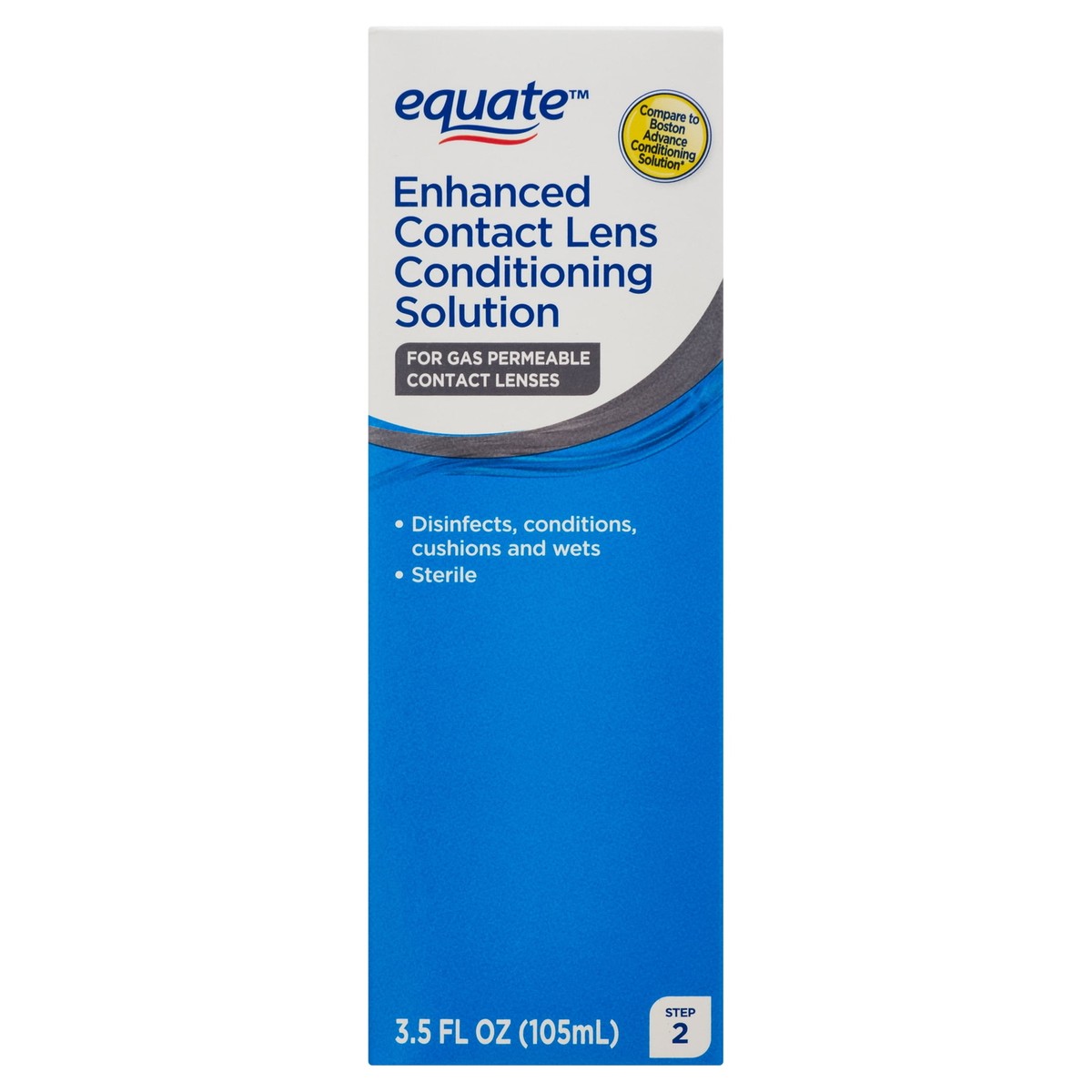 Equate Enhanced Hard Contact Lens Step 2 Conditioning Solution 