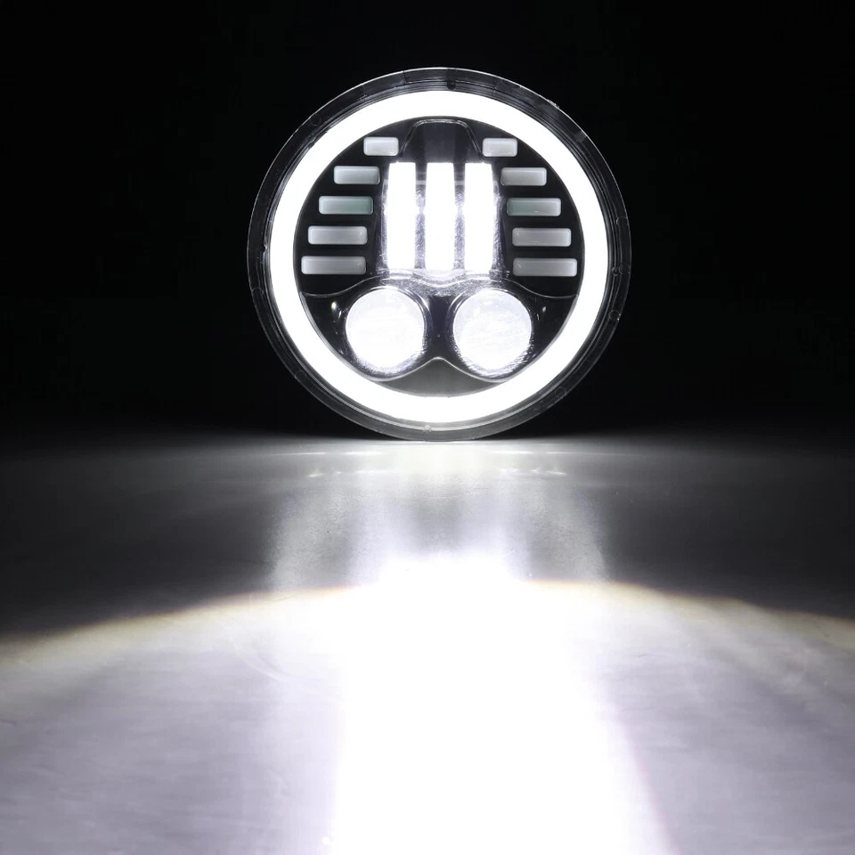 Светодиодная фара DOT 5-3/4 5,75 дюйма дальний/низкий уплотнительный луч для Yamaha V-Star XVS 650 950 1100 - Изображение 2 из 4