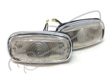 Pair Carello Front Lights - Maserati 3500 Gti Sebring Lancia Flaminia Touring
