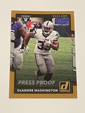 2017 Donruss Football Bronze Press Proof - DeAndre Washington - Oakland Raiders