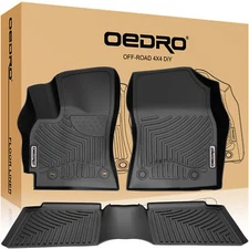 OEDRO Floor Mats Liners for 2014-2019 Toyota Corolla Sedan TPE All-Weather Black