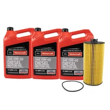 Motorcraft OEM Engine Oil Change SAE 15W-40 Kit For Ford F-250 F-350 6.0 6.4 V8