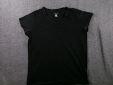 Blue Mountain Top Women Extra Large Black V Neck Base Layer Capsule Camp Day