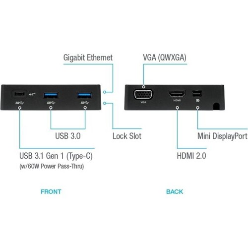 Targus DOCK 412 Travel Dock, USB-C Power Docking Station with PD Pass Thru - Picture 9 of 9