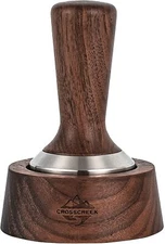 58mm Coffee Tamper, Espresso Hand Tamper by CrossCreek with Walnut Handle