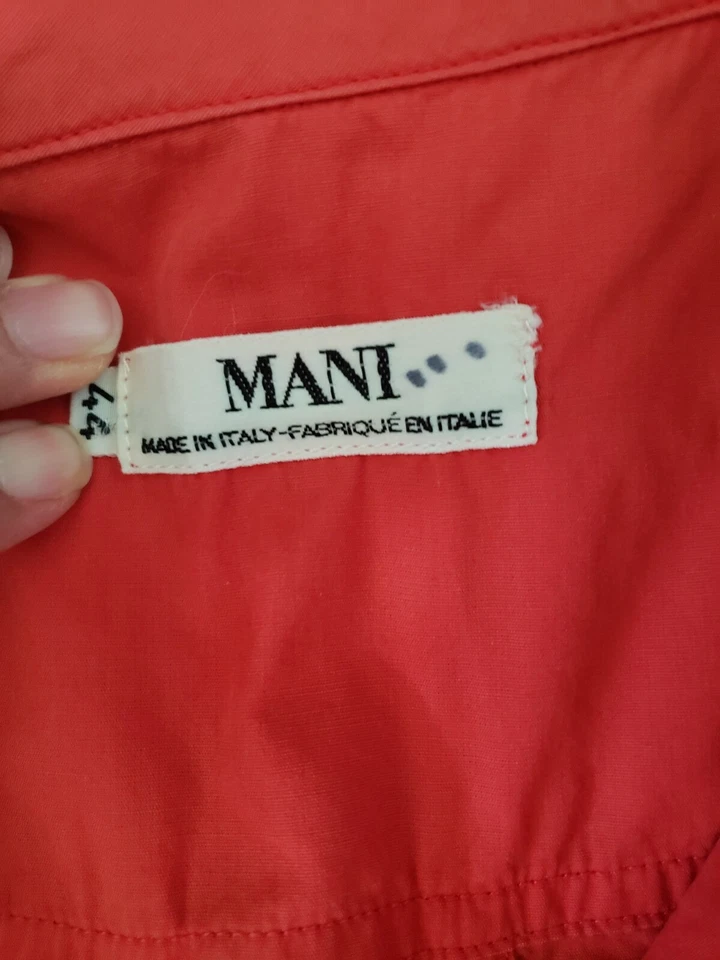 Camisa Mani Coral Acampanada Popelina Vestido Con Espalda Abierta Talla 44 Reelaborada. PLS VER Foto 3 de 4