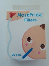NoseFrida Filters Only Baby Nasal Aspirator Extra Hygiene The Snotsucker 20 Pcs