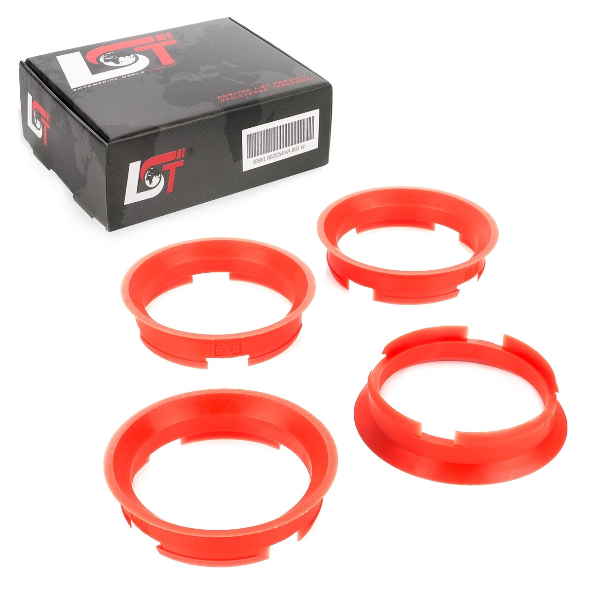 4x Distance Centering Ring for Alloy Wheels Ø 57,1 MM - 63,4 bmw 4 5er 6er 7er