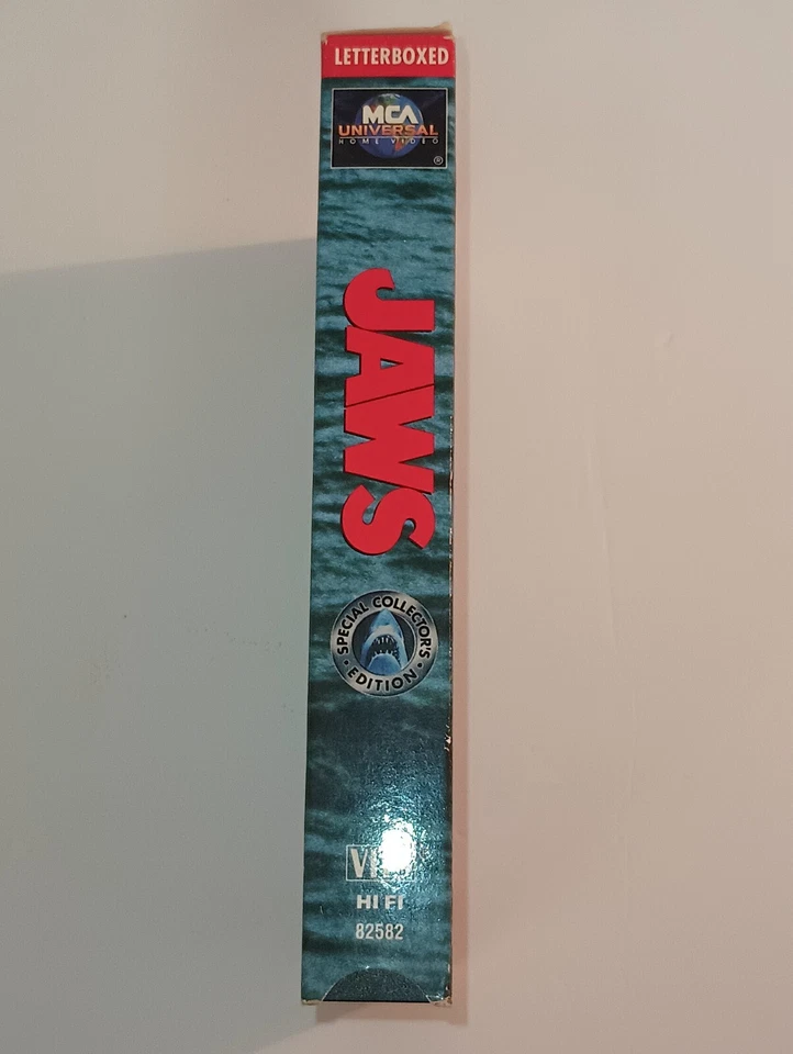 Jaws VHS 1995 Roy Scheider Robert Shaw Richard Dreyfuss Horror Collector Edition - Image 3 of 4