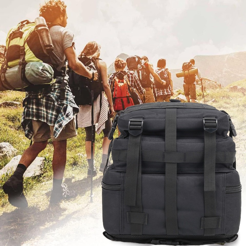 Tactical Military Backpack 50L Waterproof Army Rucksack Hiking Laptop ...
