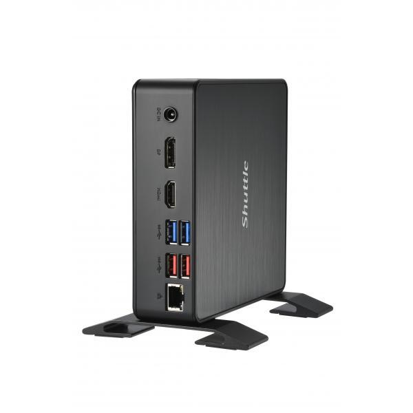 Shuttle NC40U7 barebone per PC/stazione di lavoro 0.84L sized PC Nero i7-1255U I
