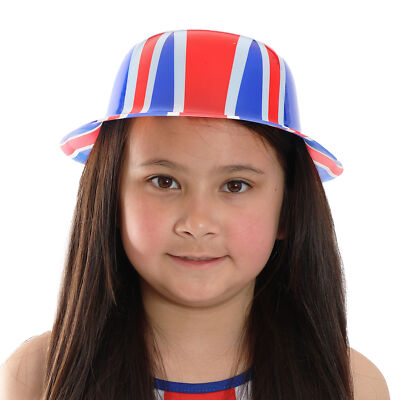 KIDS UNION JACK BOWLER HAT ROYAL OLYMPIC VE DAY