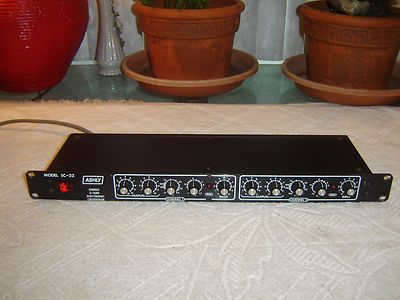 Ashly SC-22, Black Version, Stereo 2-Way Electronic Crossover, Vintage Rack