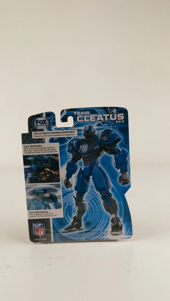 New Fox Cleatus Fox Robot Action Figure Key Chain Fob Houston Texans - Image 3 of 4