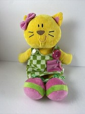 Dress Kid Doll Yellow Kitty Cat Activity Plush Toy Vintage Russ