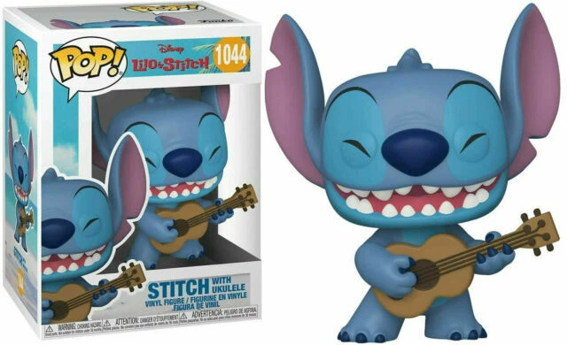 Funko Pop! Disney Lilo & Stitch - Stich with Ukulele Figurine en Vinyle #1044