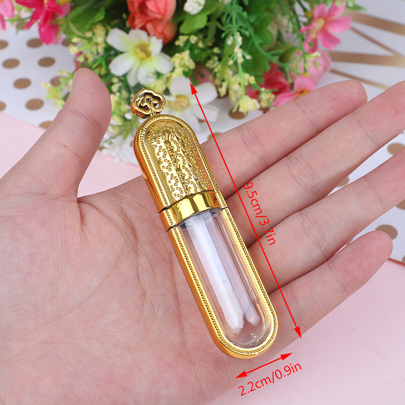 Pretty lip gloss tube lip balm bottle container refillable empty lip