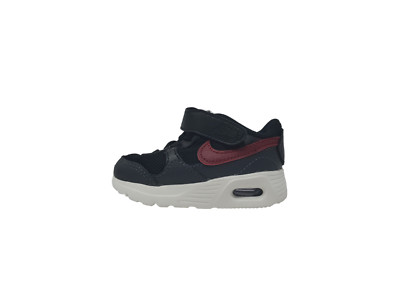 Nike Toddler's Air Max SC Sneakers, Black/Team Red, 4 Big Kid US