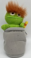NWT Vintage 1997 Sesame Street Beans TYCO Oscar the Grouch 6 Plush Bean Bag Toy