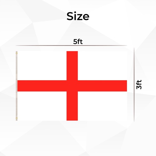 ENGLAND FLAG ST GEORGE CROSS 3x2 5x3 8x5 ft FOOTBALL RUGBY SPORT UK FLAG SELLER - Picture 9 of 22