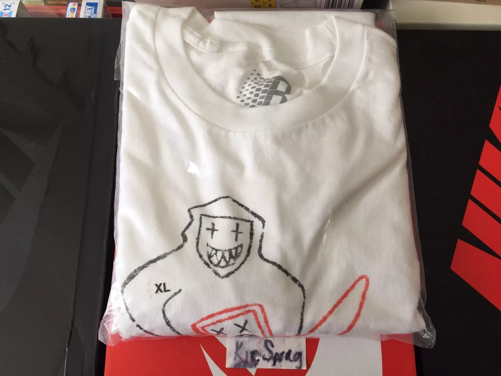 Tee shirt bronze ESPY manches longues L/S blanc NEUF 100% authentique taille XL suprême