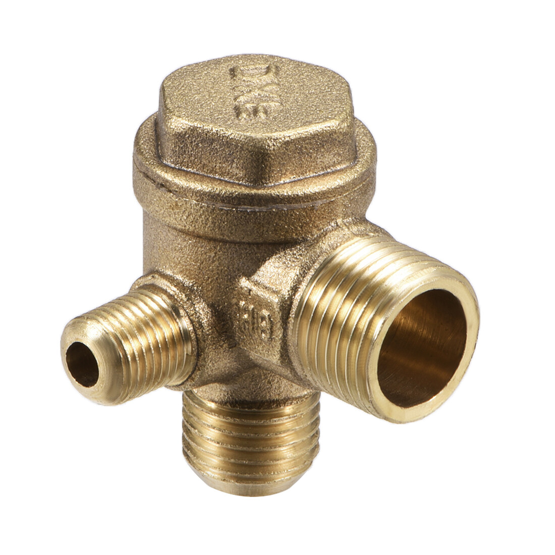 S Check Valve 90 Degree Male Threaded Brass M10xm14xpt3/8