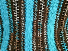 Handmade crochet afghan / throw blanket
