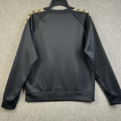 nike women's black gold necklace crew sweatshirt