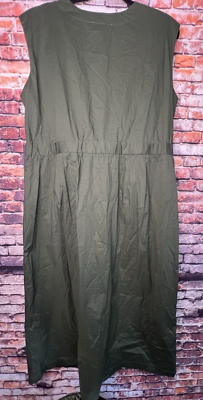 ELOQUII Dress Womens Sz 18 Green Sleeveless Work Career Casual Comfy
