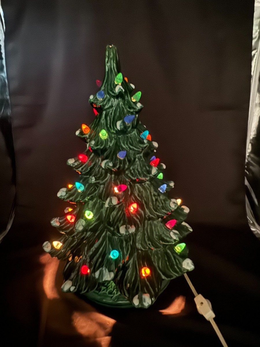 Vintage Light-up Ceramic Christmas Tree 15 Inches Tall | eBay