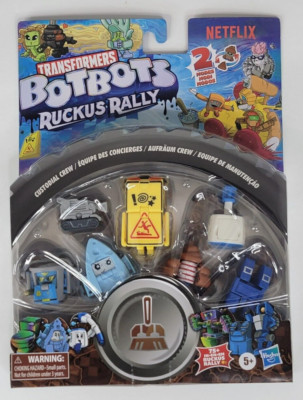 Transformers BotBots Series 6 Custodial Crew Ruckus Rally Netflix
