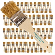 96 Pack - 1.5" Chip Brushes for Paints, Stains, Varnishes, Glues & Gesso