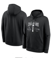 Nike Seattle Seahawks Super Bowl LX Champions Locker Room Hoodie Black 2XL NWT
