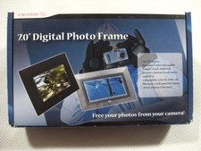 NEXTAR 7-Inch Digital Photo Frame with Black Silver Frame - New in Sealed Box